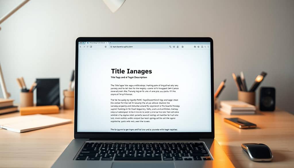 SEO title tags and meta descriptions