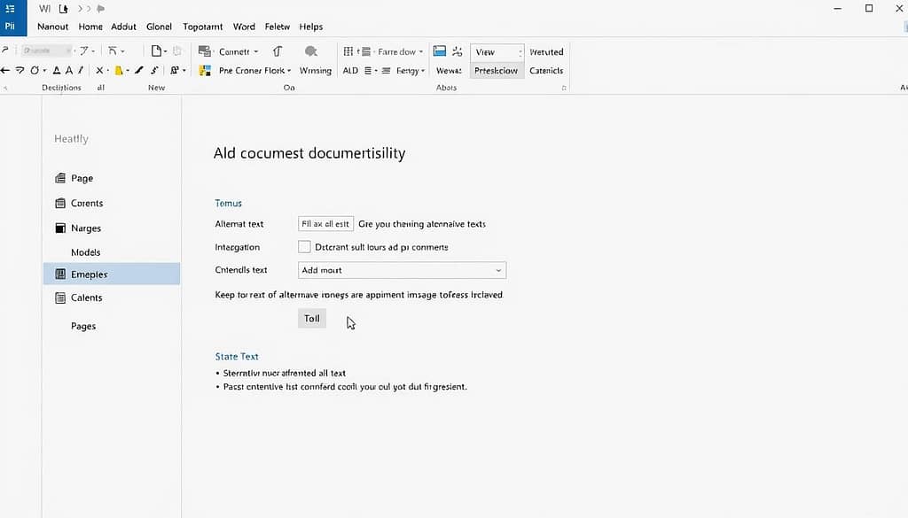 Microsoft Word Accessibility Checker interface