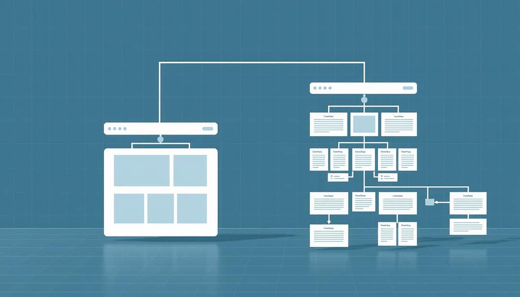 website architecture flat vs deep