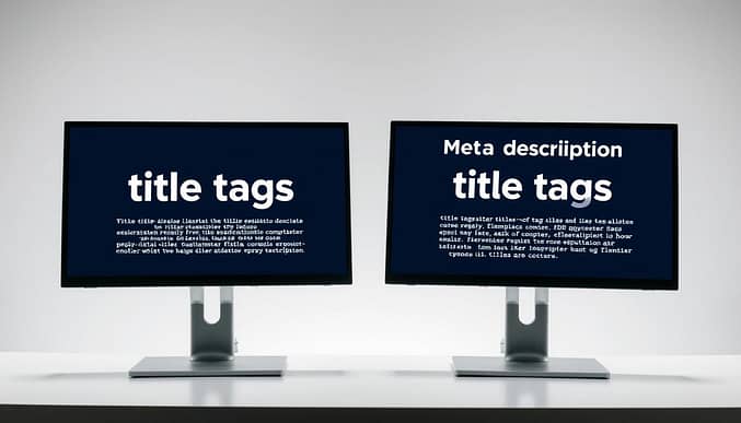 title tags and meta descriptions