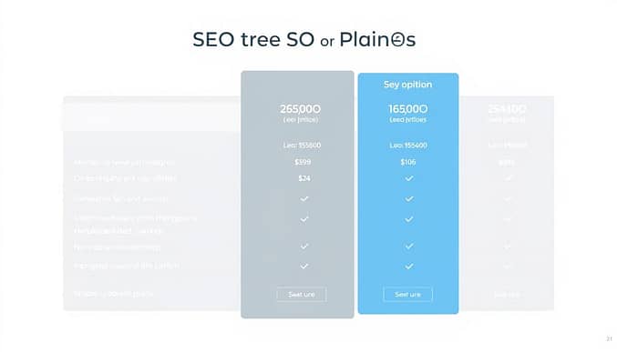 SEO plans comparison