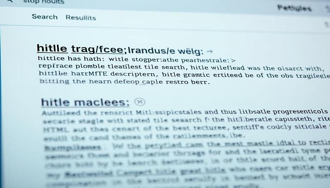 HTML elements for search snippets