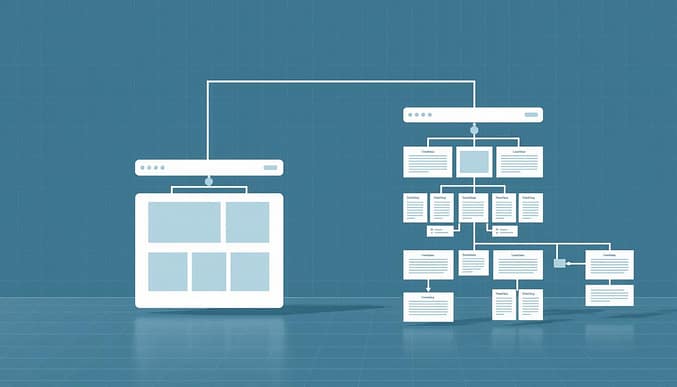 website architecture flat vs deep